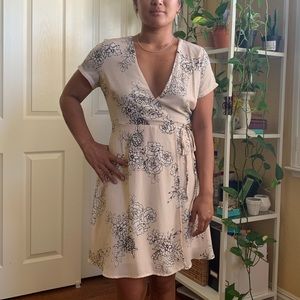 Floral wrap dress